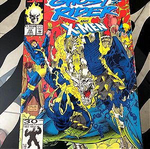 GHOST RIDER 26 and the X-MEN NM/M JIM LEE COVER 1990 MARVEL COMICS 1st PRINT MARK TEXEIRA