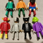 Playmobil DC Kinder Surprise figures, pack of 7