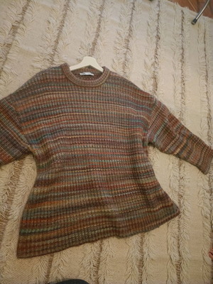 Oversized Zara sweater like new, multicolored, size M