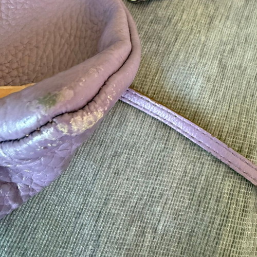 Gianni Chiarini lilac leather crossbody bag clutch