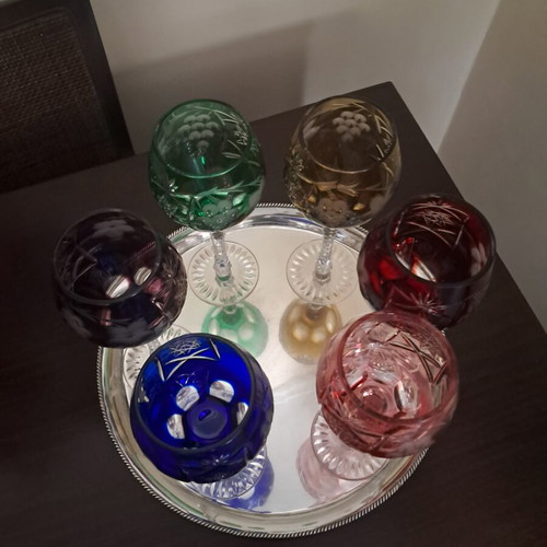 Nachtmann liqueur glasses set with carafe and 6 wine glasses like new