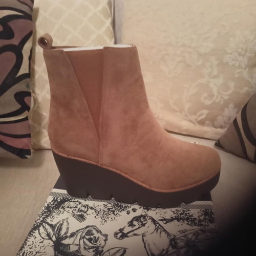 Women's shoes camel ankle boots size 39 Alta Moda new