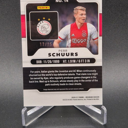 2020-21 Panini Obsidian Electric Etch Green Perr Schuurs #14 Rookie RC used