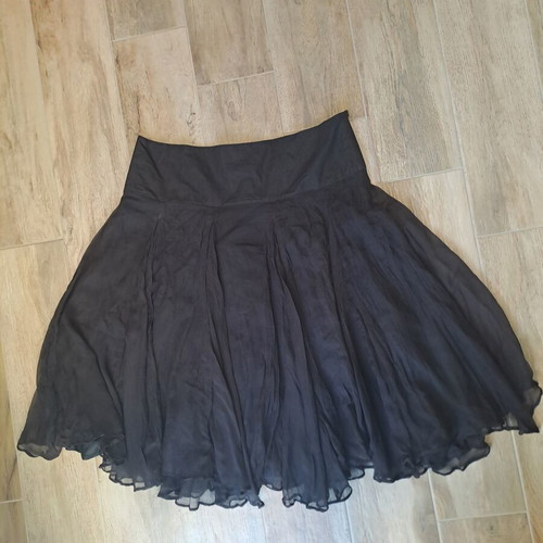 Silk skirt Zara brown size L like new