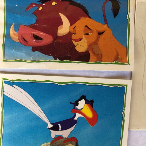 Panini The Lion King 1994 stickers like new, pack of 5