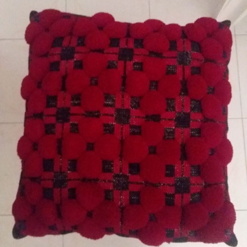 Handmade knitted pillows