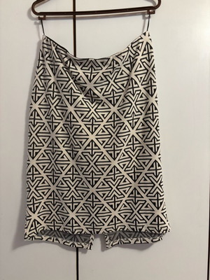 Gianni Rodini striped knee-length skirt like new, black and white, sizes L and XL