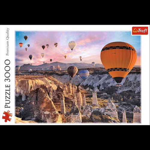 Puzzle 3000 pieces hot air balloons over Cappadocia, new
