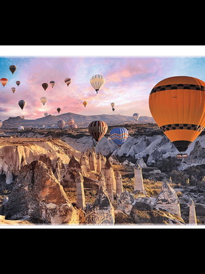 Puzzle 3000 pieces hot air balloons over Cappadocia, new