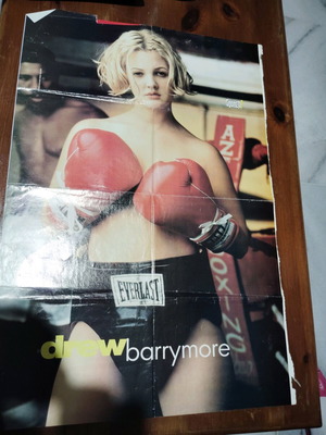 Drew Barrymore poster used for collectors