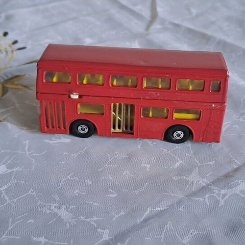 Double-decker bus used from London, made in England