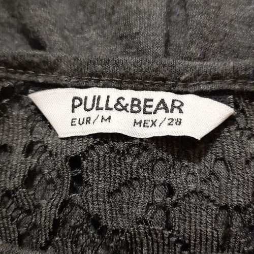 Pull & Bear dress gray with lace back like new, size M