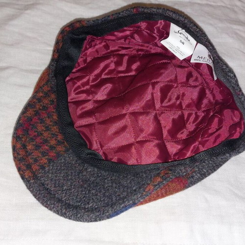 Men's Patchwork Ivy Cap 58, like new, 100% merino wool