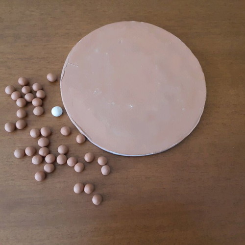 Clay Solitaire like new, handmade, 22cm diameter