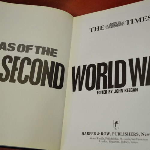 Atlas of the Second World War 1989, historical edition like new