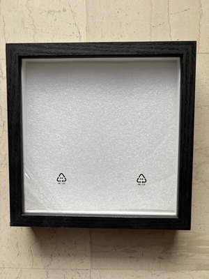 Wooden wall frame 20x20cm depth 3cm black new