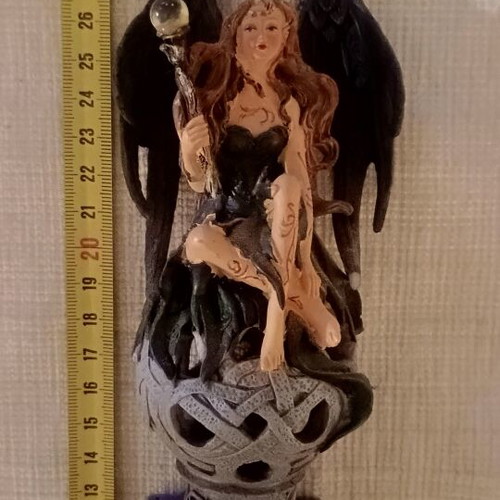 Gothic Black Angel Fairy Figure new, rare collectible