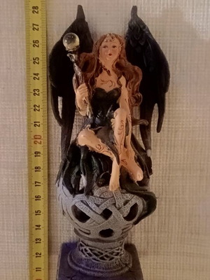 Gothic Black Angel Fairy Figure new, rare collectible