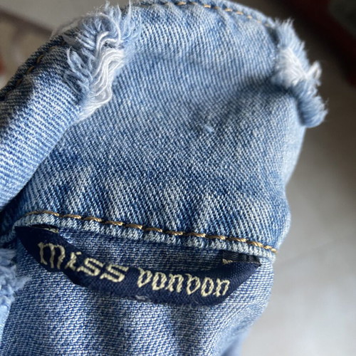 Long denim jacket, blue, size M