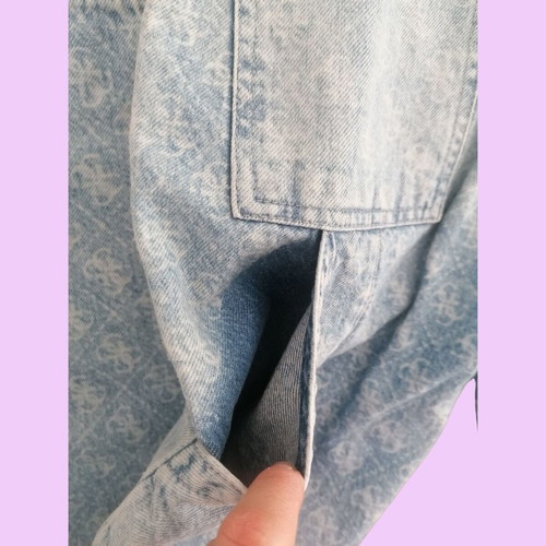 Guess girls' jeans like new with logo and street style design, age 12