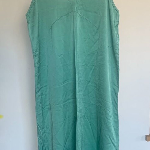 Zara slip dress like new, size L, black and green