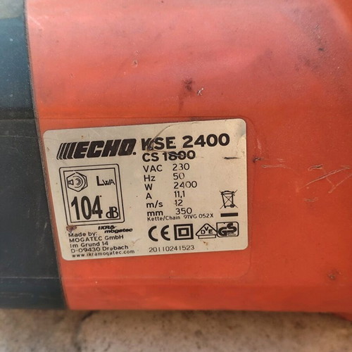 Echo electric chainsaw used, 35cm bar, automatic chain lubrication
