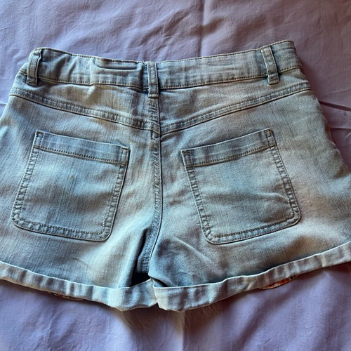 Benetton kids blue denim shorts like new, size XXL