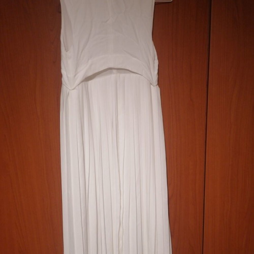 Massimo Dutti white long dress used, size S/36, summer elegant look
