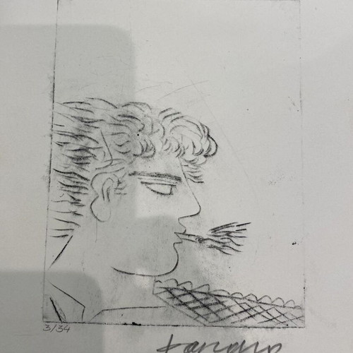 Alekos Fasianos Chalcography new, signed and numbered 22x18 cm