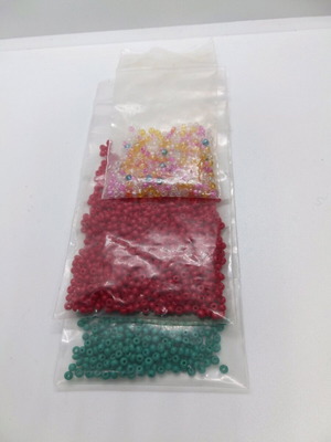 Seed Beads Glass Set in Three Shades New
