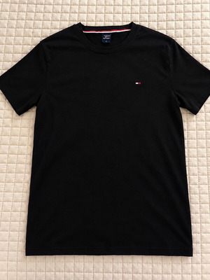 Ανδρικό μαύρο T-shirt Tommy Hilfiger μέγεθος L