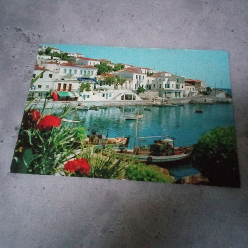 Collectible postcard from Andros Batsi 1980s 1990s used