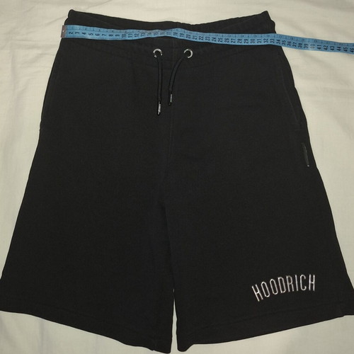 Hoodrich bermuda shorts like new, size L, black, boys 12-13 years