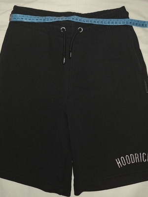 Hoodrich bermuda shorts like new, size L, black, boys 12-13 years