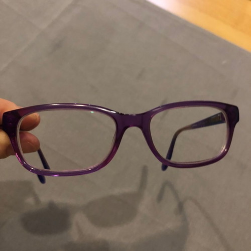 Moritz children's eyeglasses used, plastic, purple color