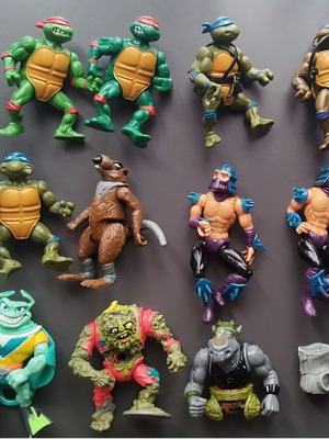 Φιγούρες Teenage Mutant Ninja Turtles ΤΜΝΤ 1988 Playmates μεταχειρισμένες, πακέτο