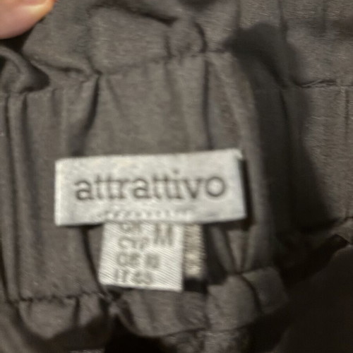 Attrattivo leather skirt size M like new, black