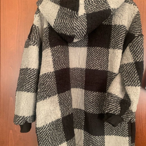 Jacket cardigan new, size L, black and gray