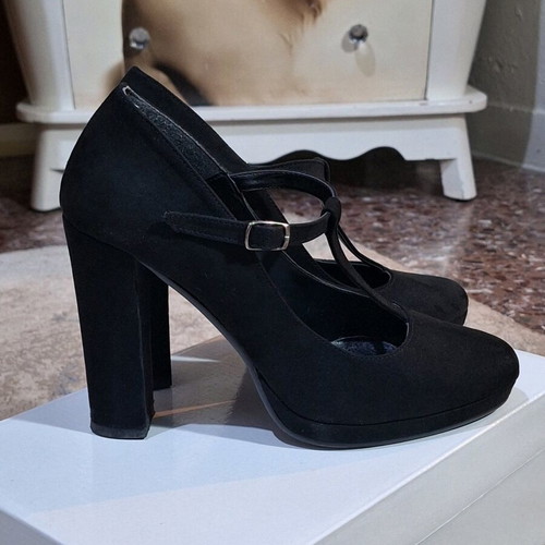 Papanikolaou Shoes 10 cm heels like new, black size 38