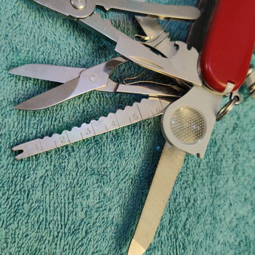 Victorinox Swiss Champ multitool like new, stainless steel, 91mm