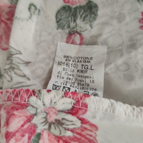 Bella women's Italian dress S/M like new, white and red