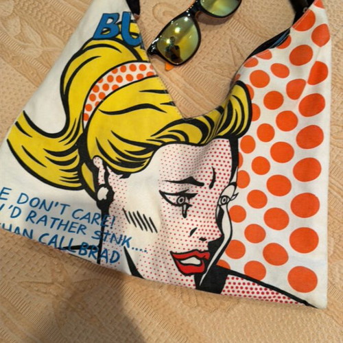 Pop Art Hobo Bag used, colorful shoulder style