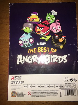 Άλμπουμ αυτοκόλλητων Angry Birds μεταχειρισμένο με 39 χαρτάκια στα 208