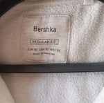 Bershka unisex grey hoodie with zipper