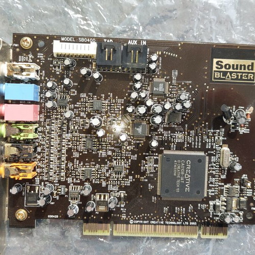 Sound Blaster Audigy 2 sound card used with CD