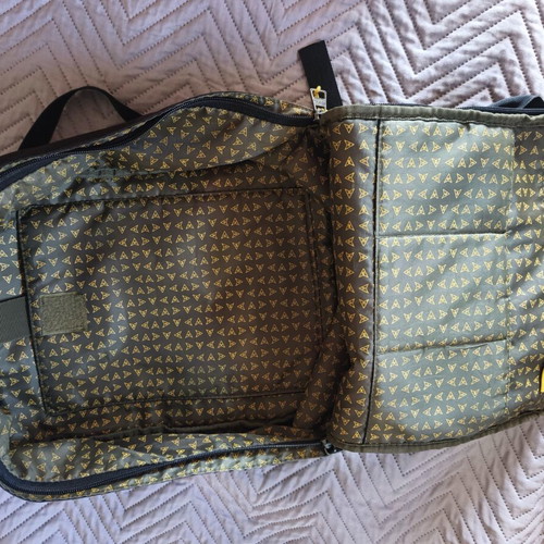 National Geographic backpack used, black and yellow