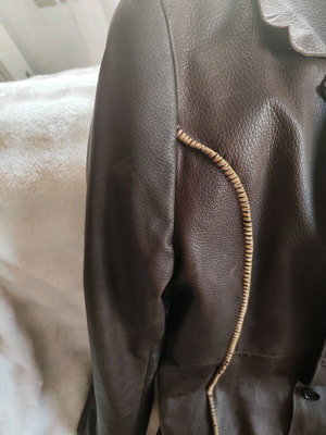 Leather jacket brown new