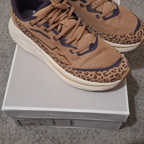 Tamaris athletic shoes size 41, brown and black