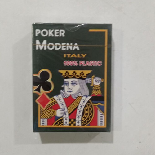 Τράπουλα Μόδεννα κόκκινη καινούργια, πλαστική