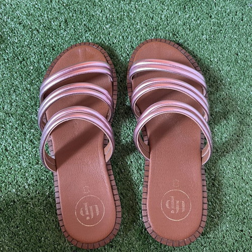 TFP The Fashion Project Leather Sandals Metallic Pink like new, size 37